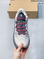 Salomon Ultra Glide 4 Trail Running Shoes, White and Gray