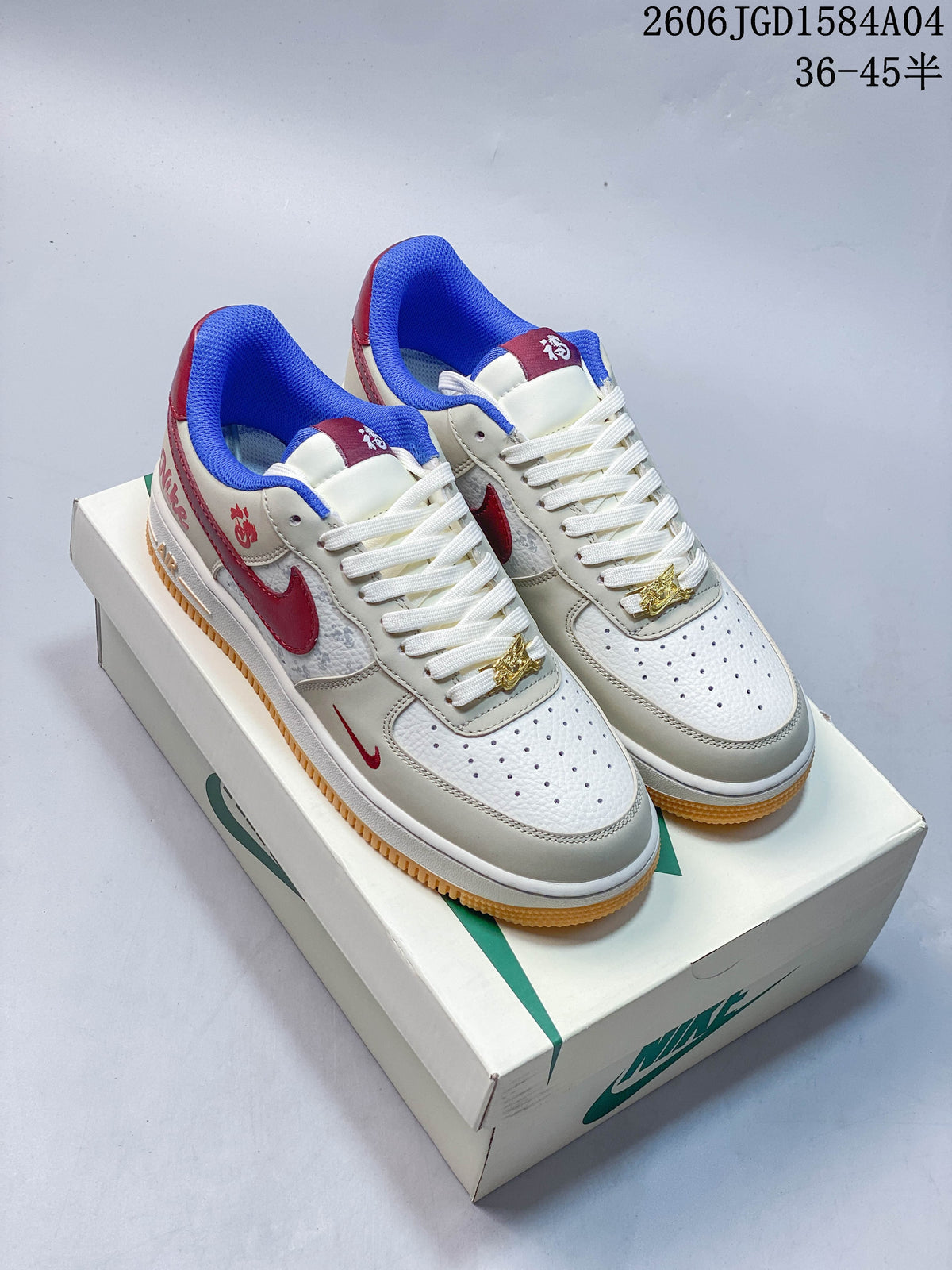 Nike Air Force 1 Year of the Horse Sneakers White Red