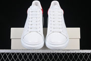 Alexander McQueen Oversized Sneakers, White and Red Heel