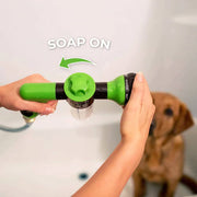 Pup Jet Dog Bathing Sprayer — 8-Mode Garden Hose Attachment