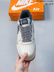 Nike Air Force 1 '07 LV8 Low Sneakers in White and Black