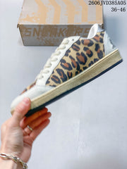Golden Goose Super-Star Leopard Print Low-Top Sneakers 06JVD385A05