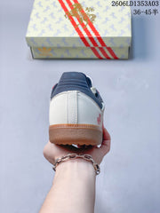 adidas Originals Gazelle Indoor Sneakers in White and Red