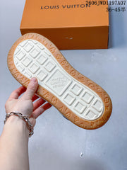 Louis Vuitton Tilted Blue Monogram Lace-Up Sneakers