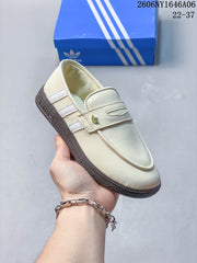 Adidas Handball Spezial Loafers in Cream with Gum Sole KK2786