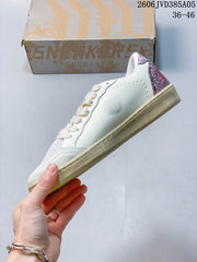 Golden Goose Super-Star Low-Top Sneakers, White and Red 06JVD385A05