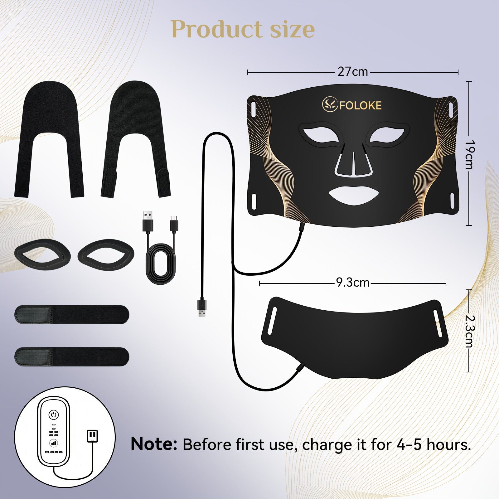 FDA Cleared 7-color LED Phototherapy Face Mask And Neck Care, LED Red Light, Reduce Oil, Home Use, Improves Pores, Repairs Dullness And Acne.