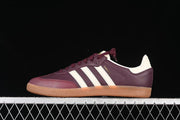 adidas Samba OG ID0477 Burgundy and Cream Sneakers