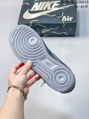 Nike Air Force 1 ’07 Low Navy and Gray Sneakers