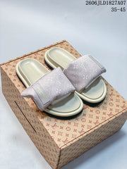 Louis Vuitton Murakami Monogram Slide Sandals, Pink