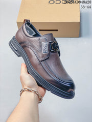 ECCO Slip-On Loafers with Decorative Buckle