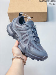 Ecco Mesh Panel Casual Sneakers in Gray