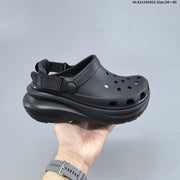 Crocs Platform Clogs with Vent Holes and Heel Straps