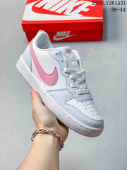 NikeCourt Borough Low Essential+ GS Sneakers White Pink