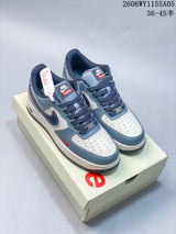 Nike Air Force 1 Low ’07 x Supreme White Blue Red Sneakers