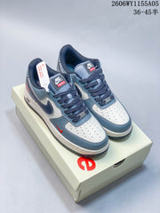 Nike Air Force 1 Low ’07 x Supreme White Blue Red Sneakers