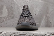 Yeezy 350 V2 Black and Gray Zebra Sneakers
