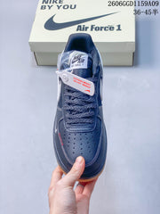 Nike Air Force 1 Low DD1982-367 Navy and White Gum Sole