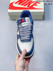 Nike Air Force 1 Low x The North Face Sneakers, Navy and White