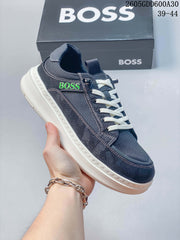 BOSS Navy Low-Top Lace-Up Sneakers 05GGD600A30