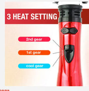 2-in-1 Hot Air Styler & Rotating Hair Dryer Brush – Ceramic Ionic, 3-Heat, Dual Brush Heads