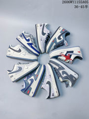 Nike Air Force 1 Low '07 x Supreme White and Navy Sneakers