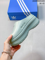 Adidas AdiFOM Stan Smith Mule Shoes, Light Blue IH3361