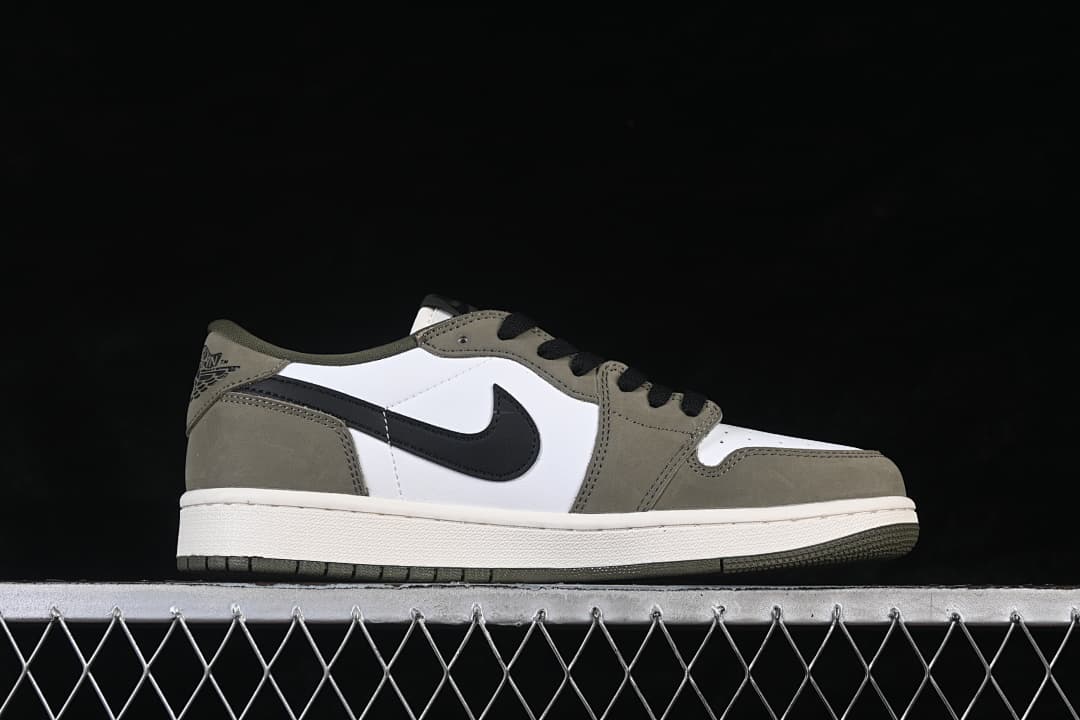 Jordan 1 Low OG Travis Scott Olive Sneakers HQ6998-200