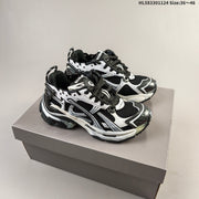 Balenciaga Runner Low-Top Sneakers in Black and White