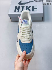 Nike Air Force 1 Low DD1982-367 White Blue Sneakers