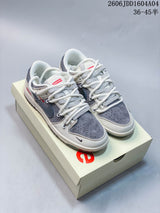 Nike SB Dunk Low Gray and White Sneakers YX5066-246