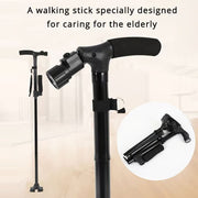 Electronics & Gadgets Aluminum alloy with Led light non-slip foldable walking stick