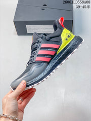 Adidas Ultraboost Trail Running Shoes, Gray and Neon Yellow