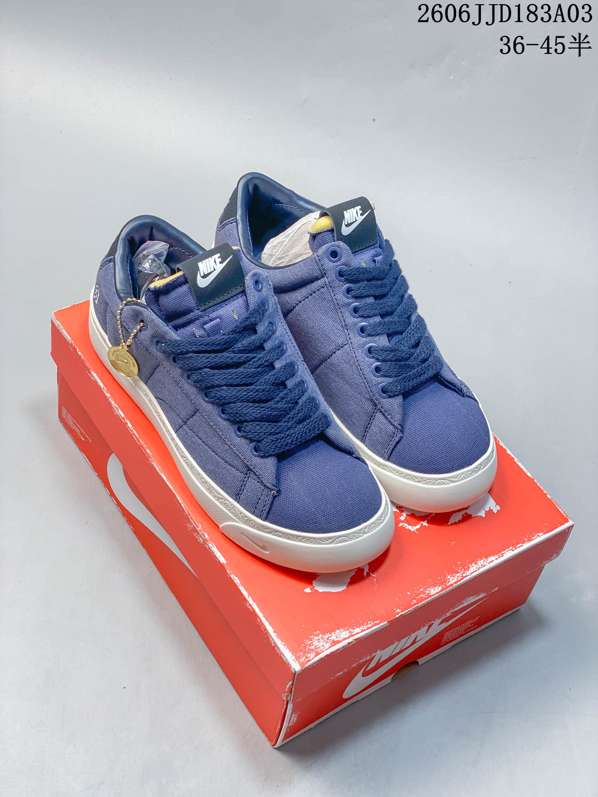 Nike x Devin Booker Blazer Low Blue Sneakers