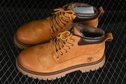 Timberland TB10069-1 Yellow Fleece-Lined Mid-Top Boots