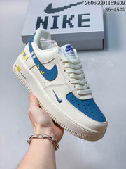 Nike Air Force 1 Low DD1982-367 White Blue Sneakers