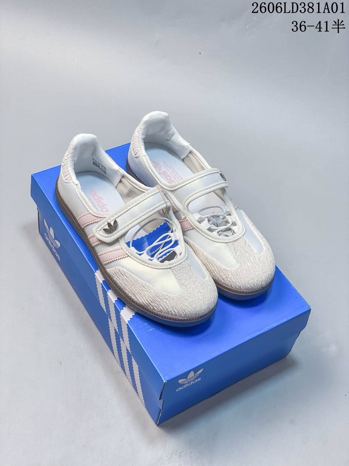 Adidas Samba Jane Mary Jane Sneakers White Pink KH6230