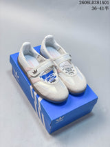 Adidas Samba Jane Mary Jane Sneakers White Pink KH6230