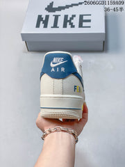 Nike Air Force 1 Low DD1982-367 White Blue Sneakers