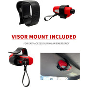 2-in-1 Emergency Window Breaker & Seatbelt Cutter — Lifetime Warranty