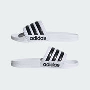 Men's Adidas Adilette Shower Slides - White/Black