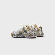 Mihara Yasuhiro Peterson 23 Original Sole Sputtering Canvas Low Top Sneaker - White