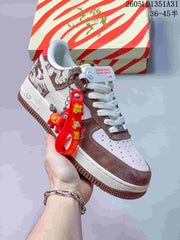 Nike Air Force 1 Low Year of the Horse Sneakers in Gray
