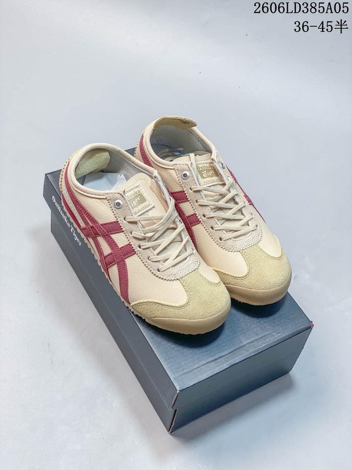 Onitsuka Tiger Mexico 66 Deluxe Sneakers Beige Burgundy