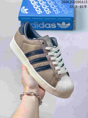 Adidas Superstar Shell-Toe Sneakers in Mixed Colors