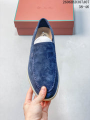 Stella McCartney Blue Suede-Style Loafers 06HXD387A07