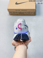 Nike ReactX Pegasus Trail 5 Trail Running Shoes, Gray and Purple