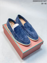 Stella McCartney Blue Suede-Style Loafers 06HXD387A07