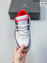 Jordan Air Jordan 3 Retro Low Sneakers White Red IO3372