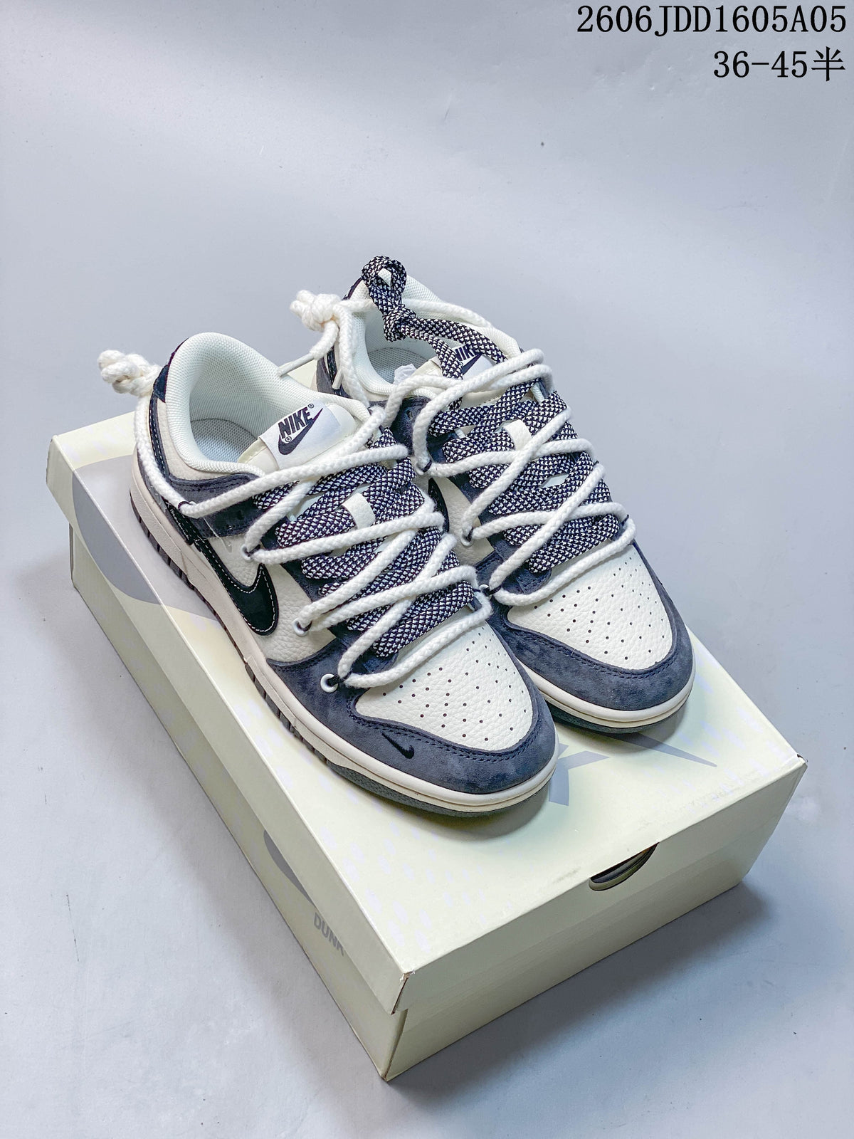 Nike SB Dunk Low White Navy Gray Sneakers YX5066-286